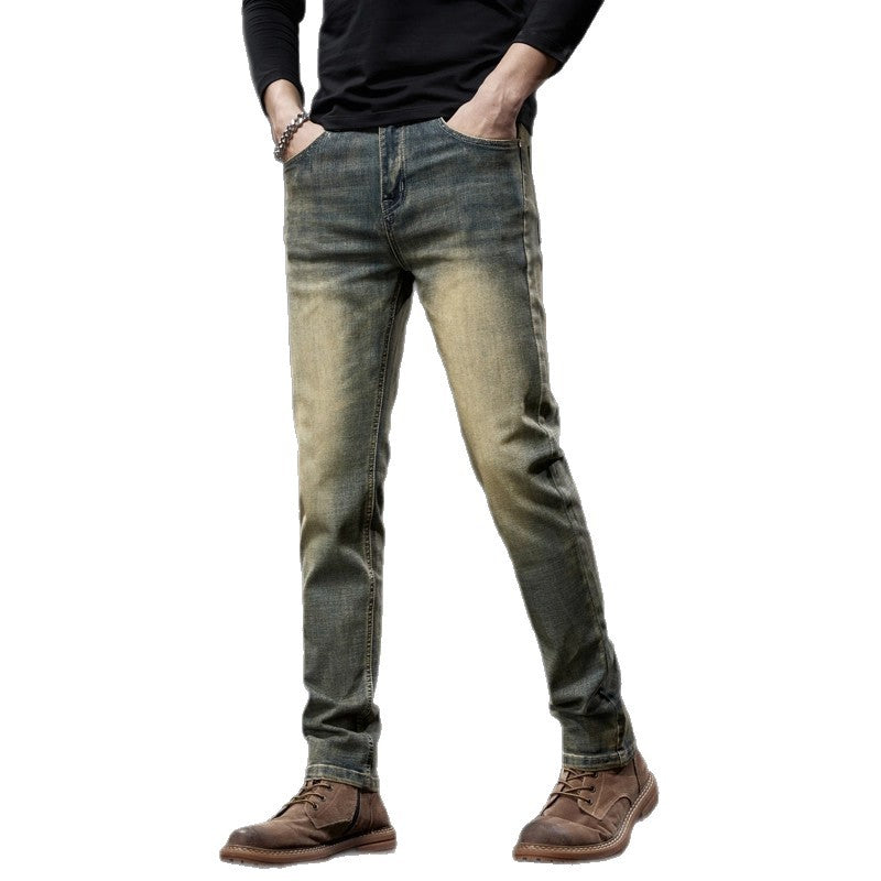 Men's New Springautumn Slim-fit Tapered Pantsversatile And Casual