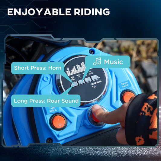 24V 350W Electric Dirt Bike Up to 15 MPH w/ Twist Grip Throttle