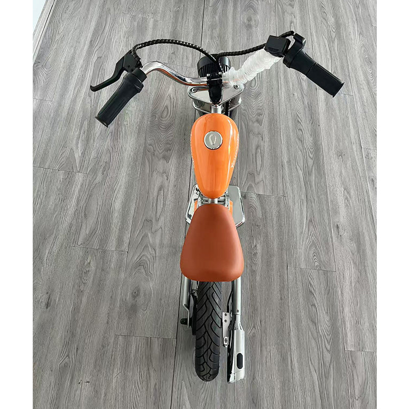 Kids Motorcycle 12Inch Electric Bike Small Size Chopper Bike For Kids, 24V Ride On Toy For Kids With LED Lights, Motorcycle Sound, 10mph & 150lb Max