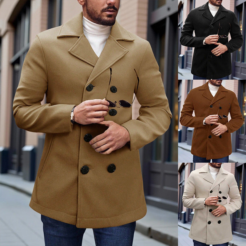 Casual Business Men's Wool Coatovercoat