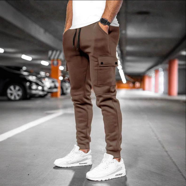 Multi-pocket Men's Casual Fitness Trousers Sports Overalls