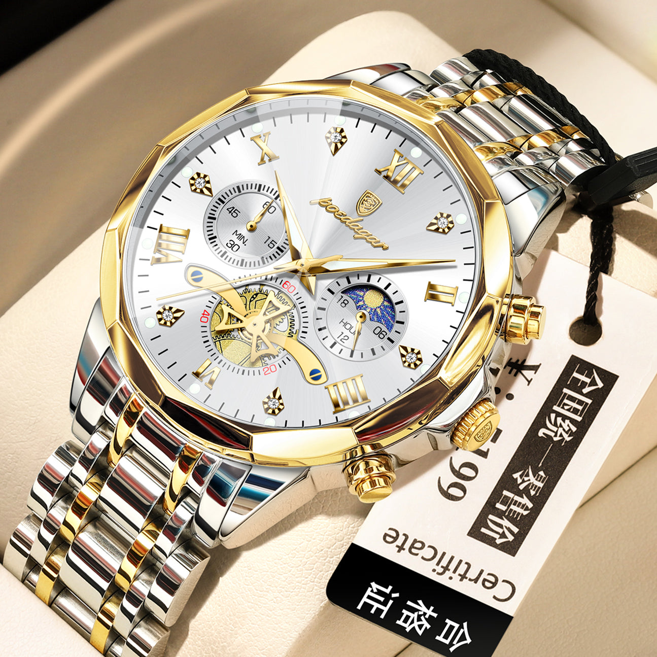 Waterproof Multifunctional Trendy High-end Luminous Men's Quartz Watch