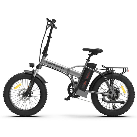 20x4.0 Inch Foldable Fat Tire Electric Bike 48V 12.5AH Extended Range Dual Disc Brakes  Fenders