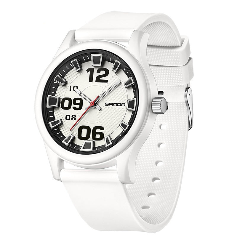 Color-blocking Waterproof Silicone Strap Kids' Quartz Watch