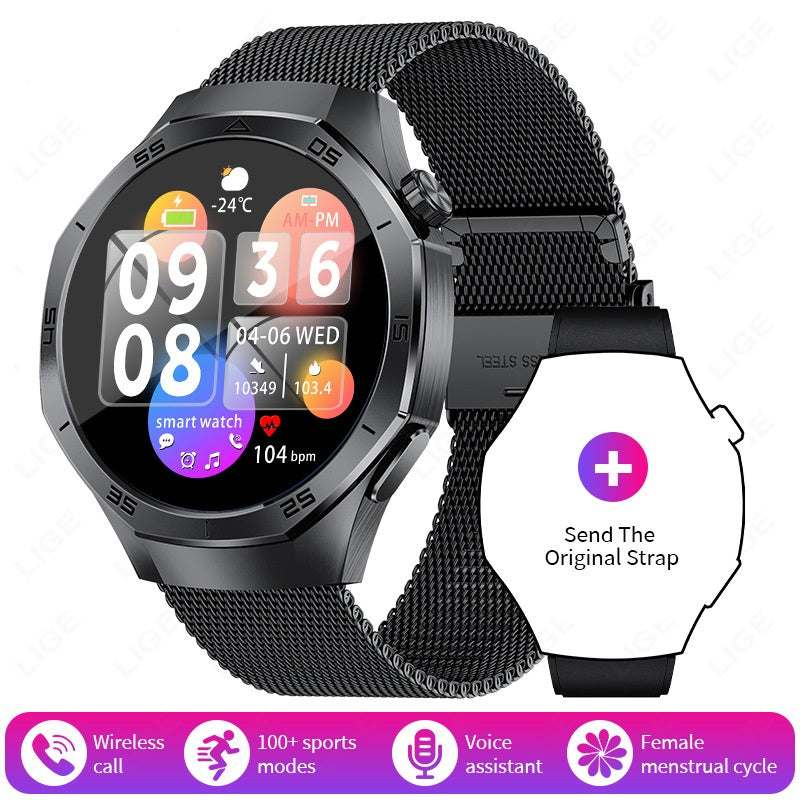 Smart Watch Movement Track Bluetooth Calling Sport Mode Heart Rate Health Monitoring