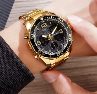 Southeast Asian Spiral Stainless Steel Young Men's Watch