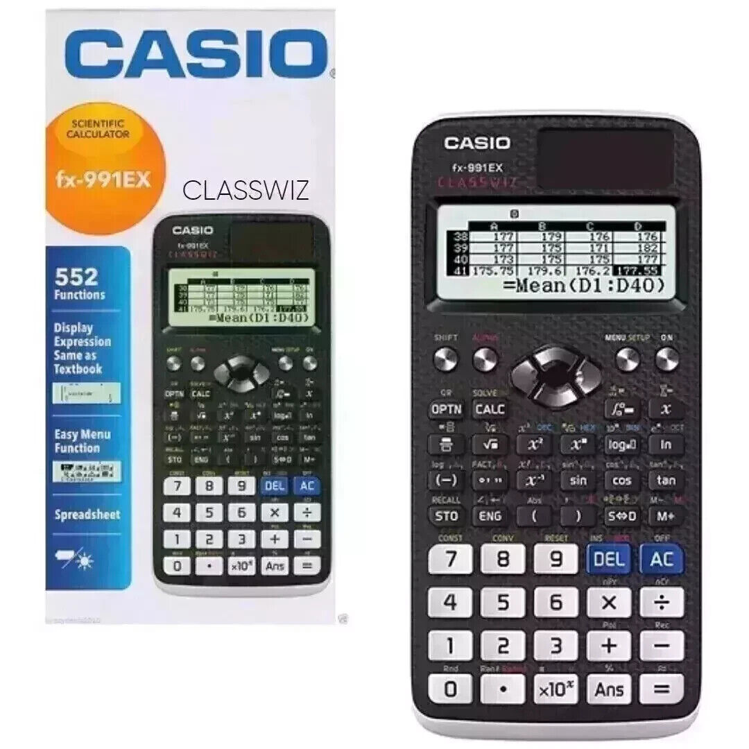 FX-991EX Classwiz Advanced Engineering Scientific Calculator 552 Functions