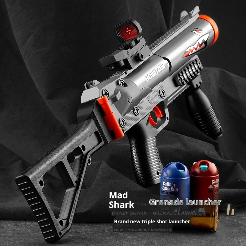 Three-series Grenade Launcher Soft Bullet Gun Can Launch Toy Gun