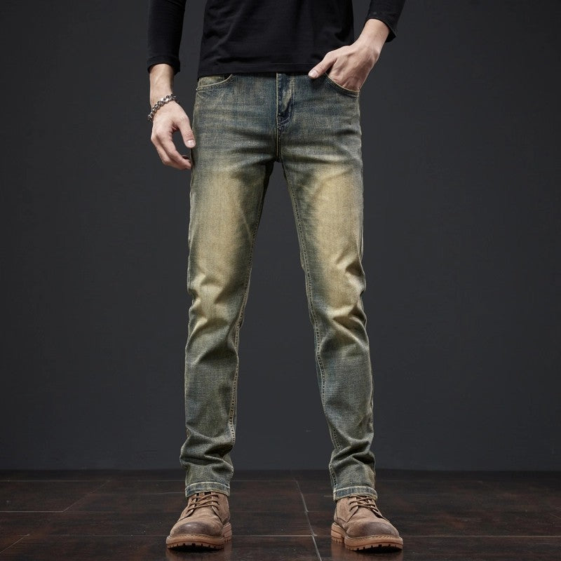 Men's New Springautumn Slim-fit Tapered Pantsversatile And Casual