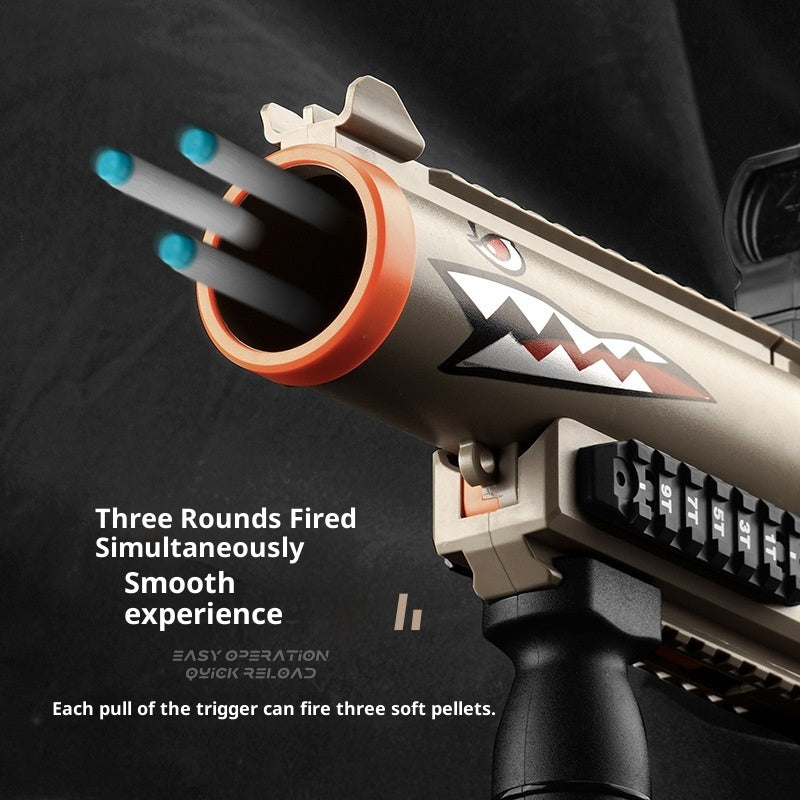 Three-series Grenade Launcher Soft Bullet Gun Can Launch Toy Gun