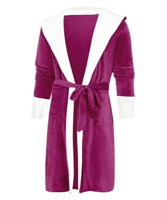 Ms Xiangses Lapel Nightgown And Loungewear For Fall And Winter