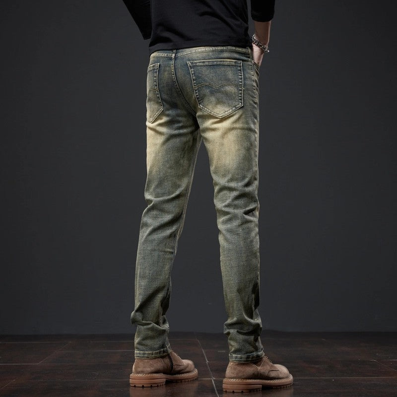 Men's New Springautumn Slim-fit Tapered Pantsversatile And Casual